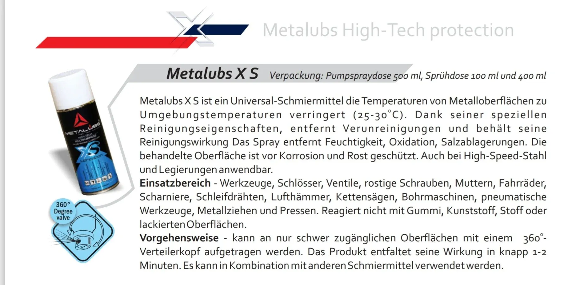Metalubs XS 100ml