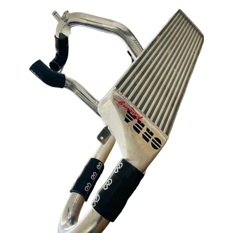Ladeluftkühler Tube&Fin Competition 8.7 LT G. Punto/Mito/EVO Abarth Komplette ORRA Racing-Verrohrung