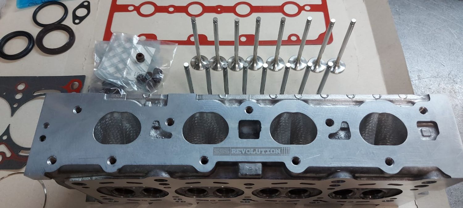 KIT 16 Nimonic T-Jet/Abarth Ventile mit 16 Federn, 16 Keilen und Ventilanschlägen