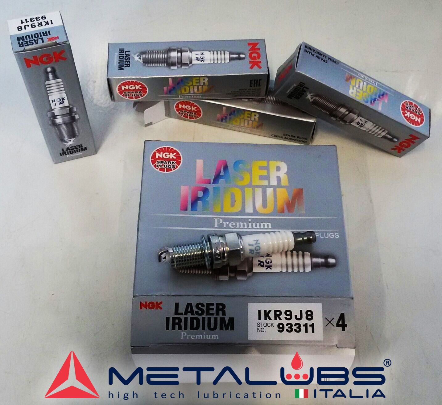 KIT 4 NGK Iridium IKR9J8 Zündkerzen