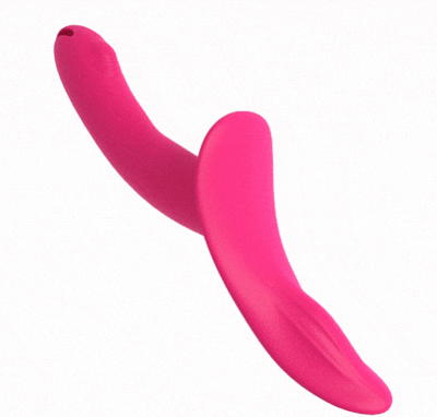 Dubbele stimulatie riem op vibrator