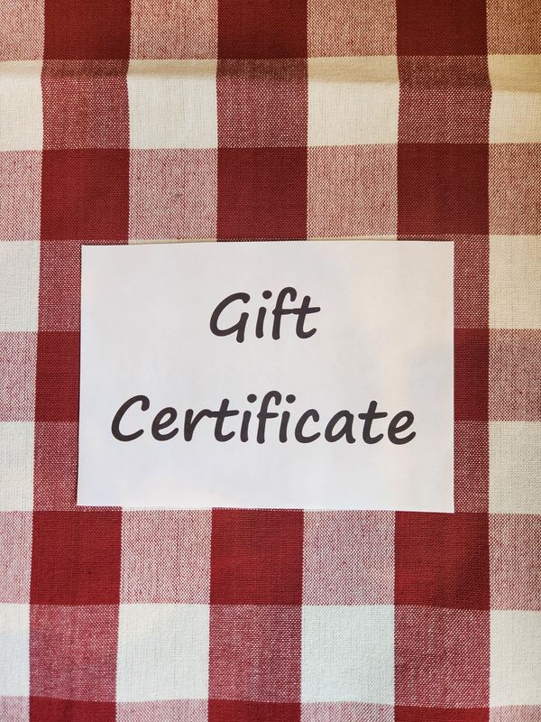 Gift Certificate