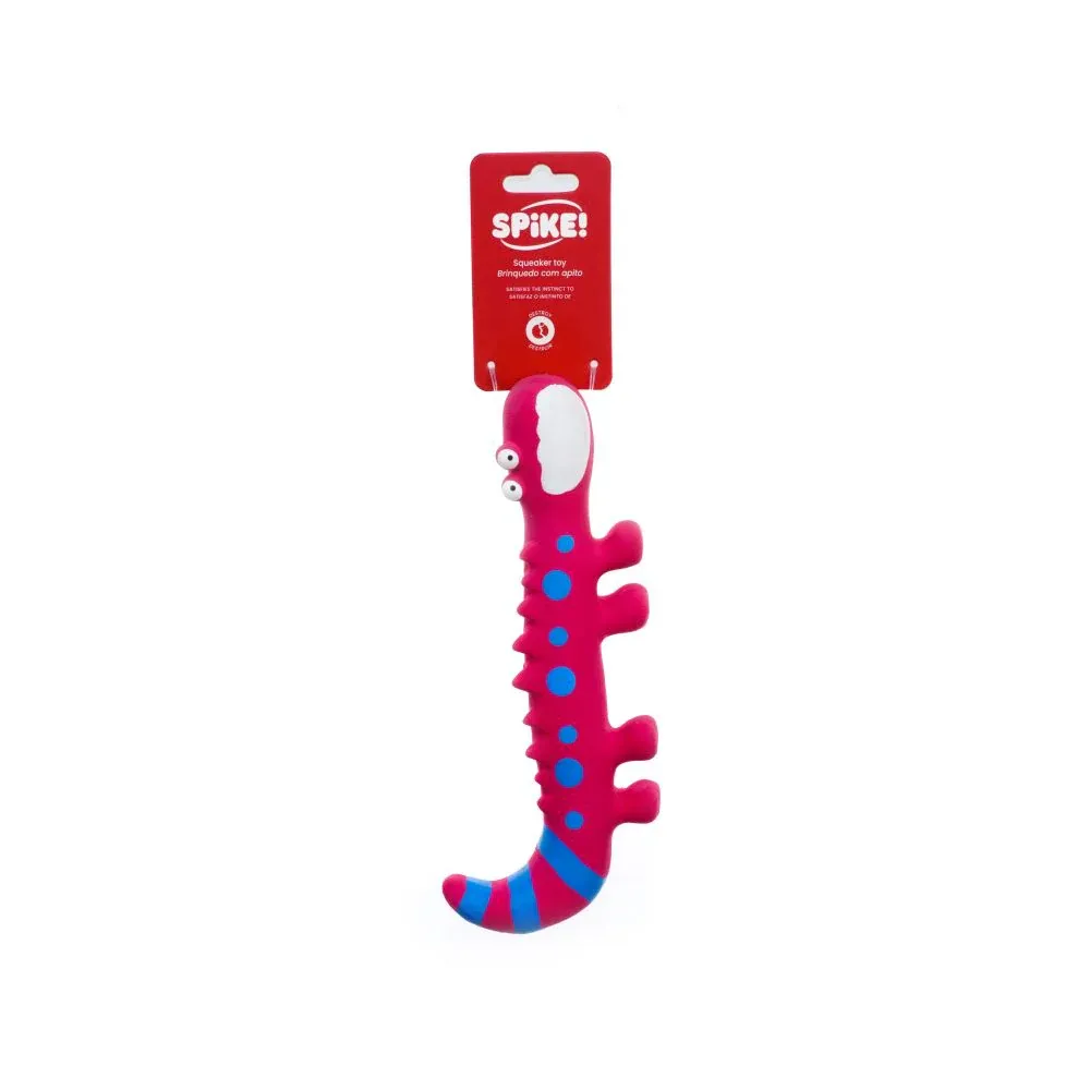 Spike Latex Pink Lizard Dog Toy