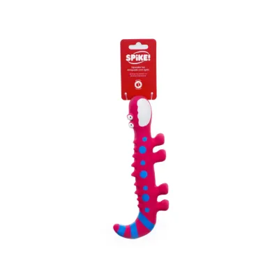 Spike Latex Pink Lizard Dog Toy