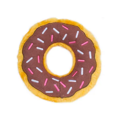 ZippyPaws Dog Toy Donutz Chocolate