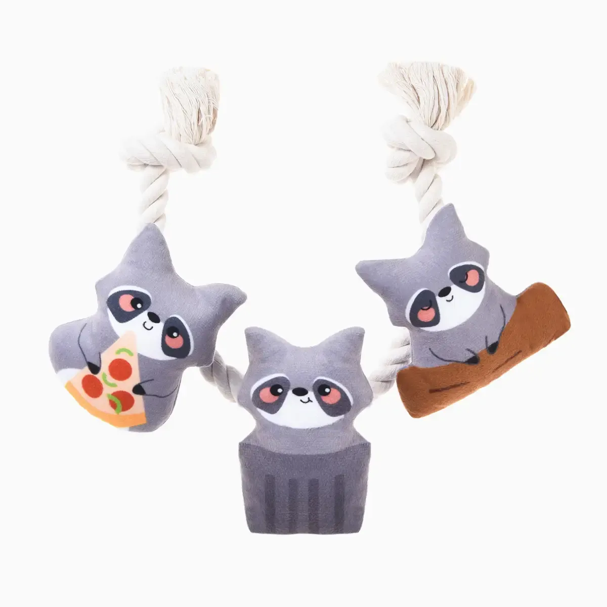 Hugsmart Pet - Raccoon Buddies | Raccoon Rope