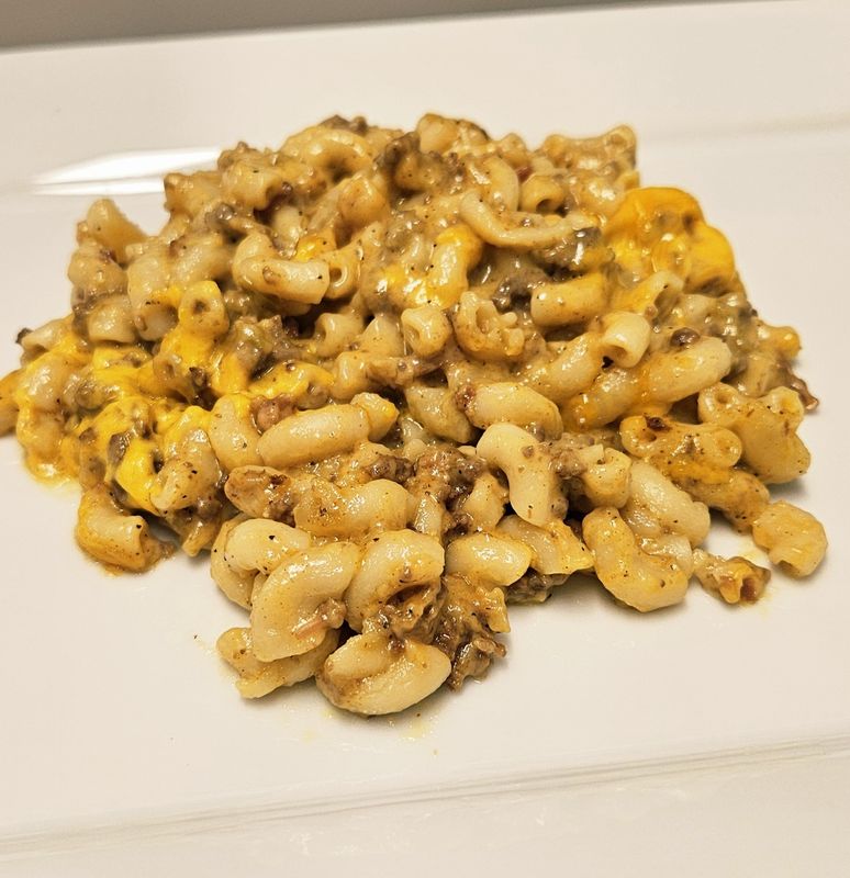 Bacon Cheeseburger Casserole (small)
