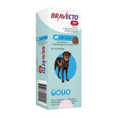 Bravecto 1M (grande) 20 a 40 kg