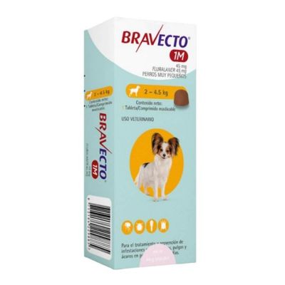 Bravecto 1M (mini) 2 a 4.5 kg