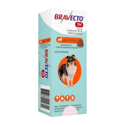 Bravecto 1M (pequeño) 4.5 a 10 kg