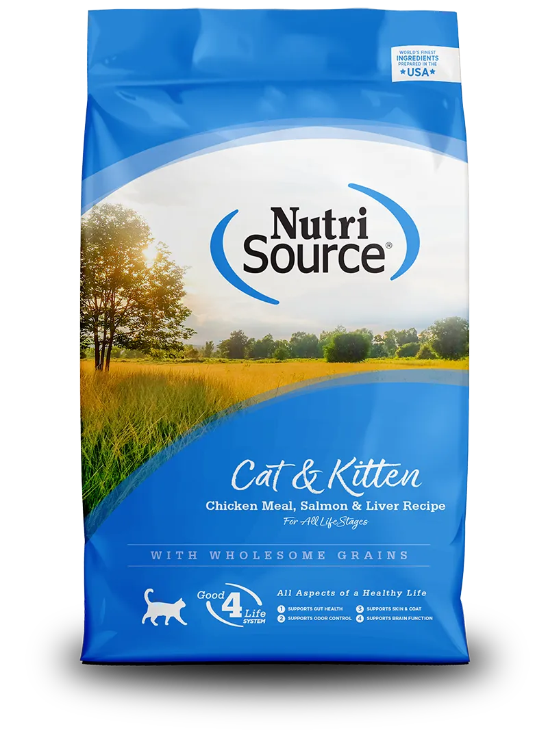 Cat &amp; Kitten Chicken Meal, Salmón &amp; Liver Recipe