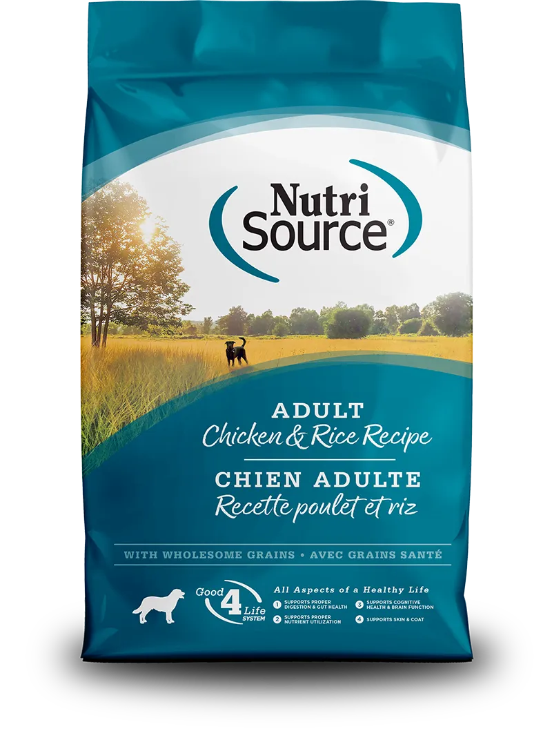 ​NutriSource® Adult Chicken &amp; Rice 15Lb