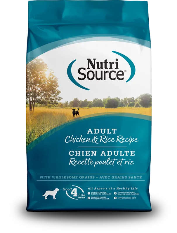 ​NutriSource® Adult Chicken &amp; Rice 15Lb