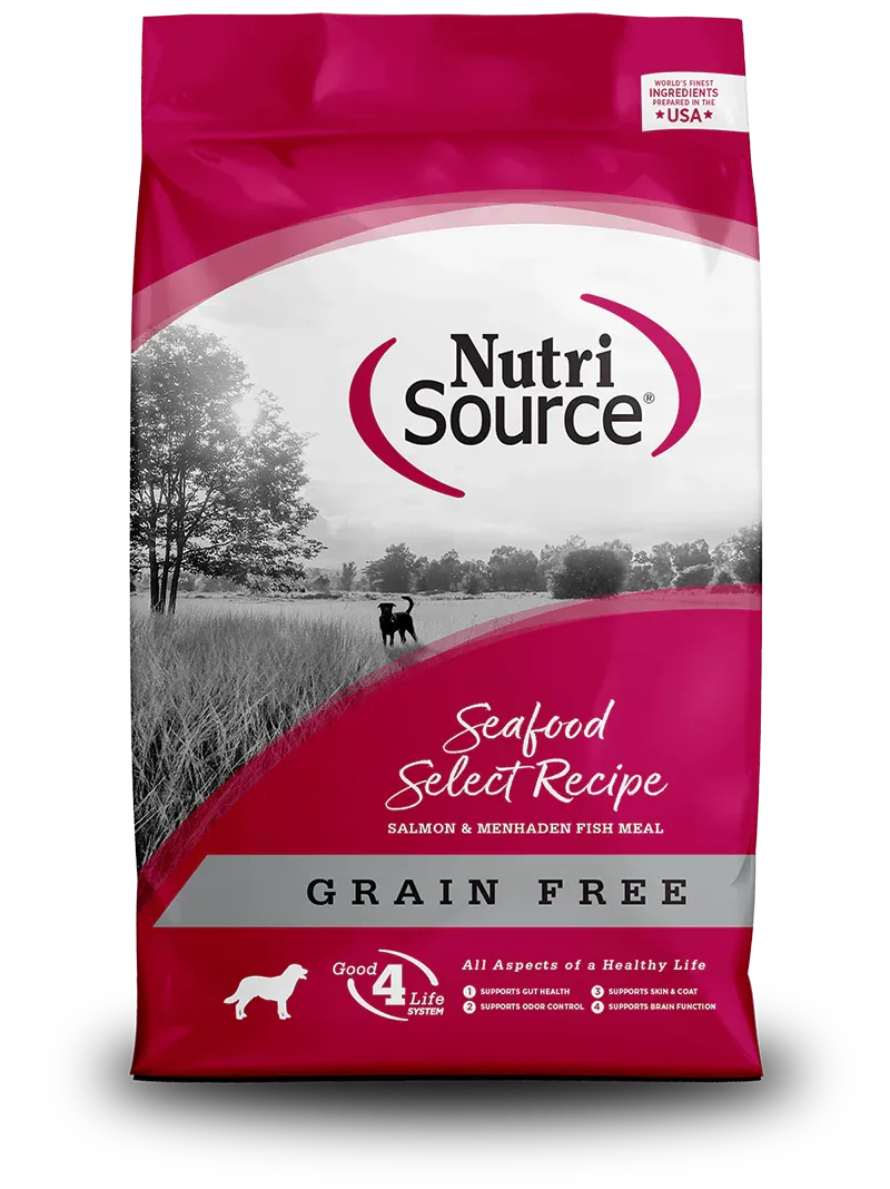 NutriSource Seafood Select - Salmón y Menhaden (26 lb)