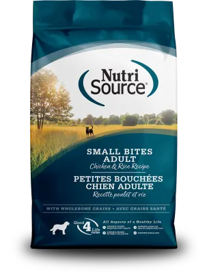 NutriSource Adult Small Bites Chicken &amp; Barley