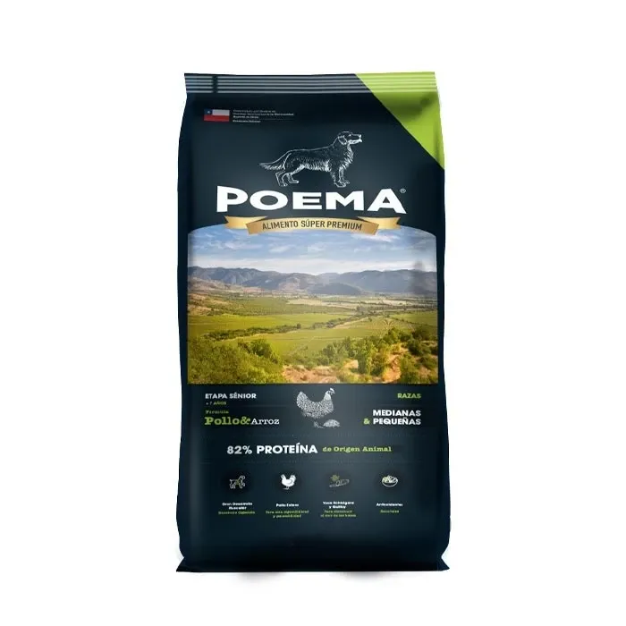 Poema Senior Pollo &amp; Arroz – Razas Pequeñas/Medianas 3Kg