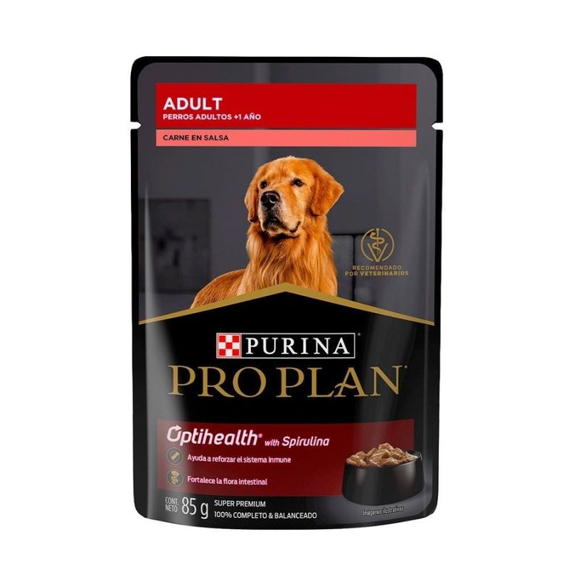 PRO PLAN Pouch Adulto Carne en Salsa