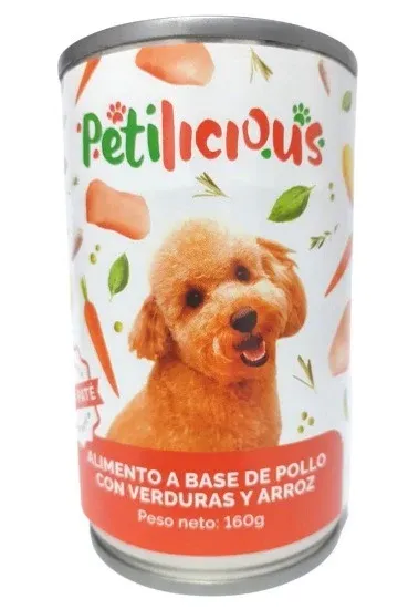 Petilicious Paté de Carne y Verduras – Perros 160Gr