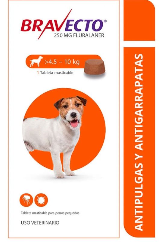 Bravecto (pequeño) 4.5 a 10 kg