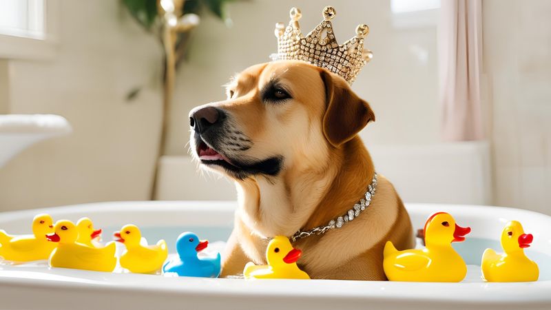 Baño - Perro grande