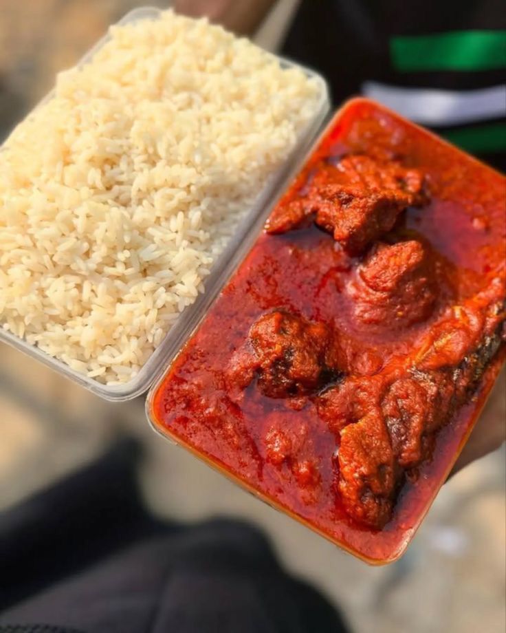 White Rice &amp; Stew