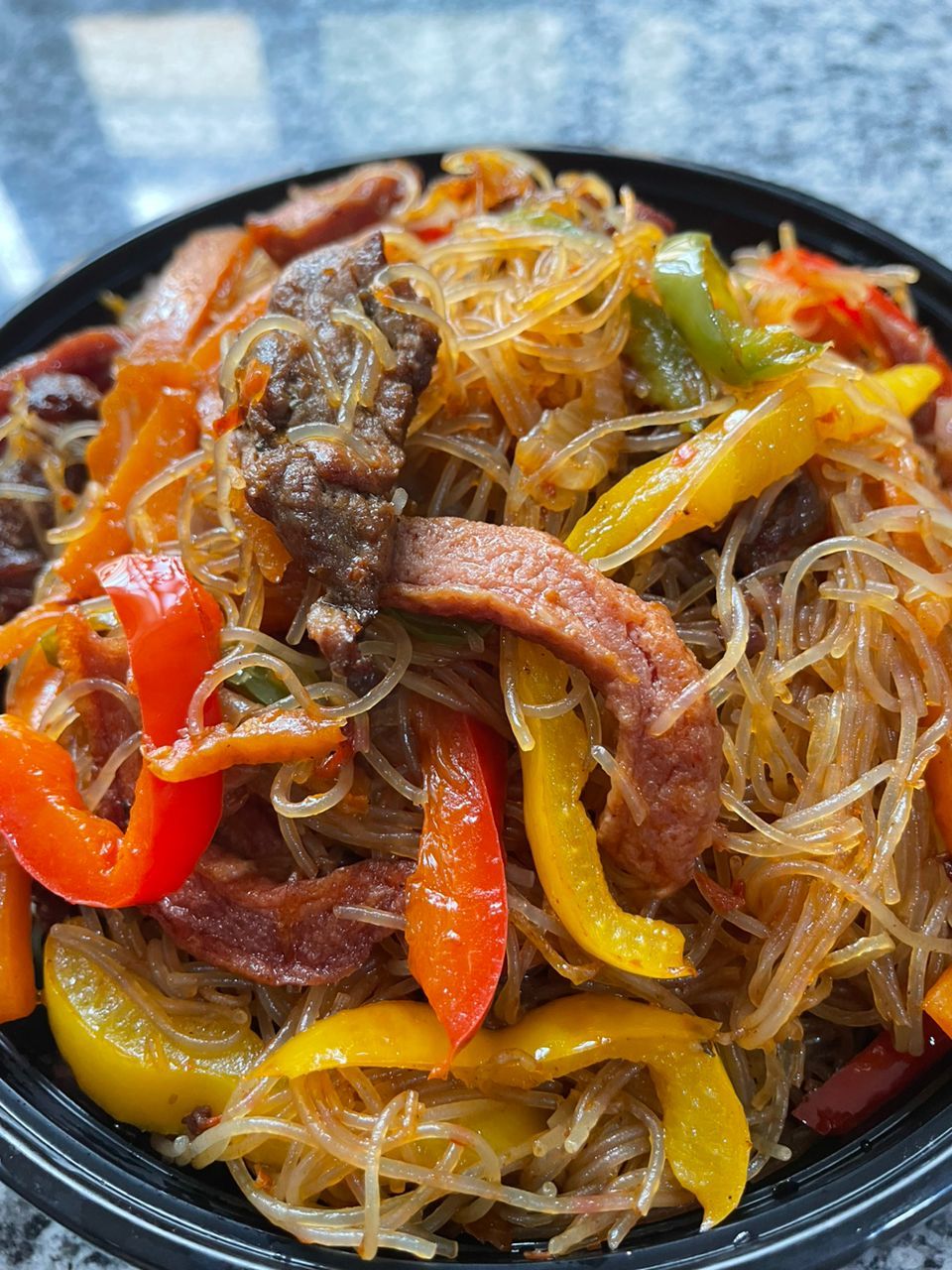 Singaporean Noodles &amp; Chicken