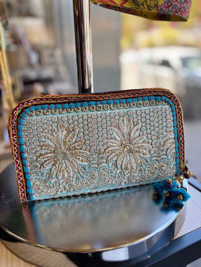 Embroidered Hand Pouch