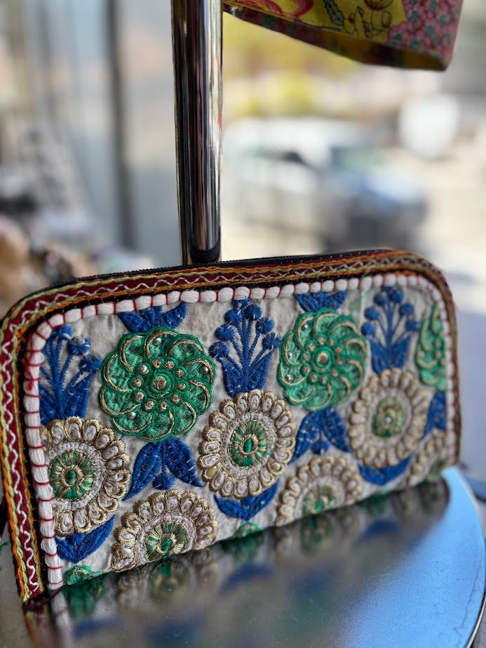 Embroidered Hand Pouch