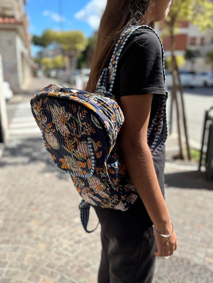 Backpack in cotton