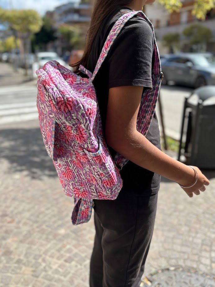 Backpack in cotton