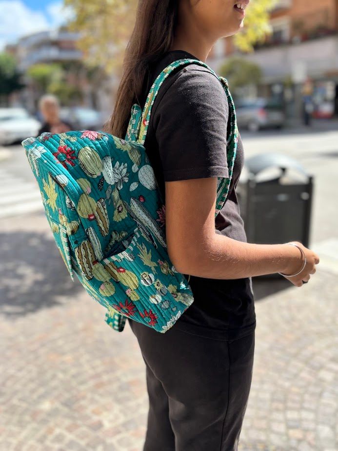 Backpack in cotton