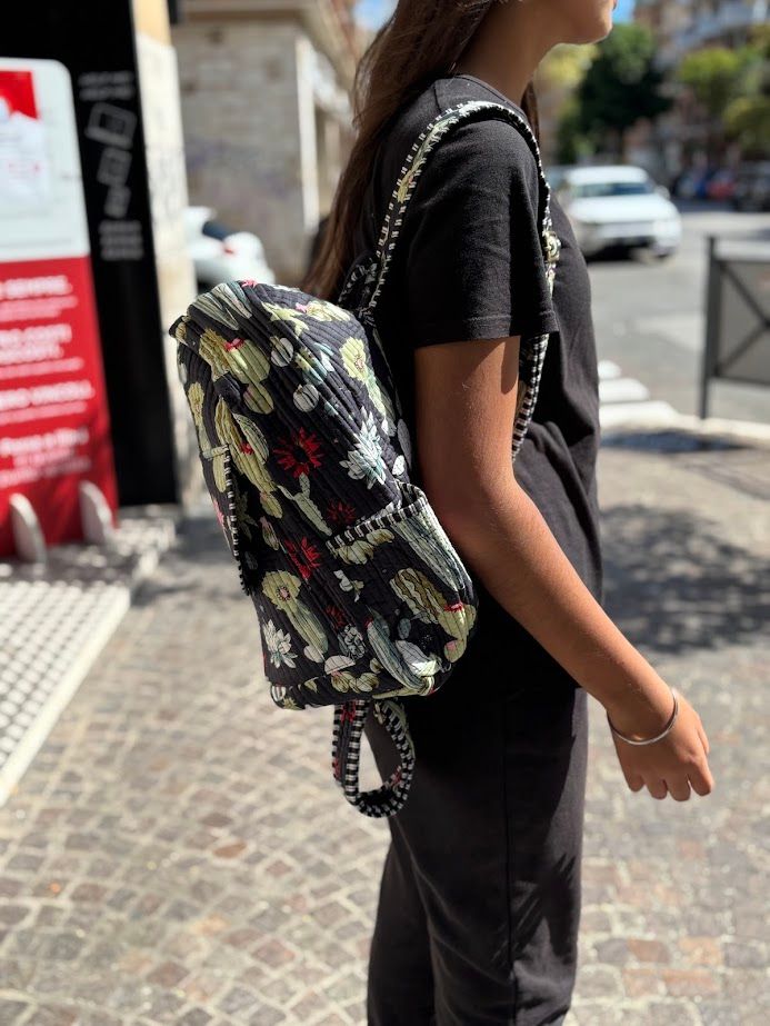 Backpack in cotton