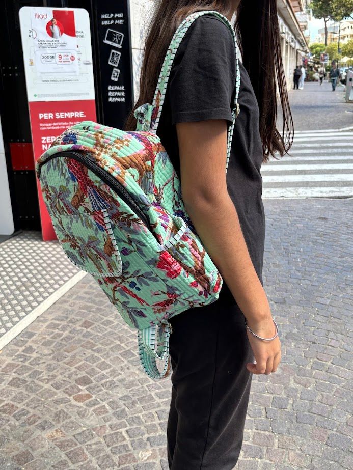Backpack in cotton