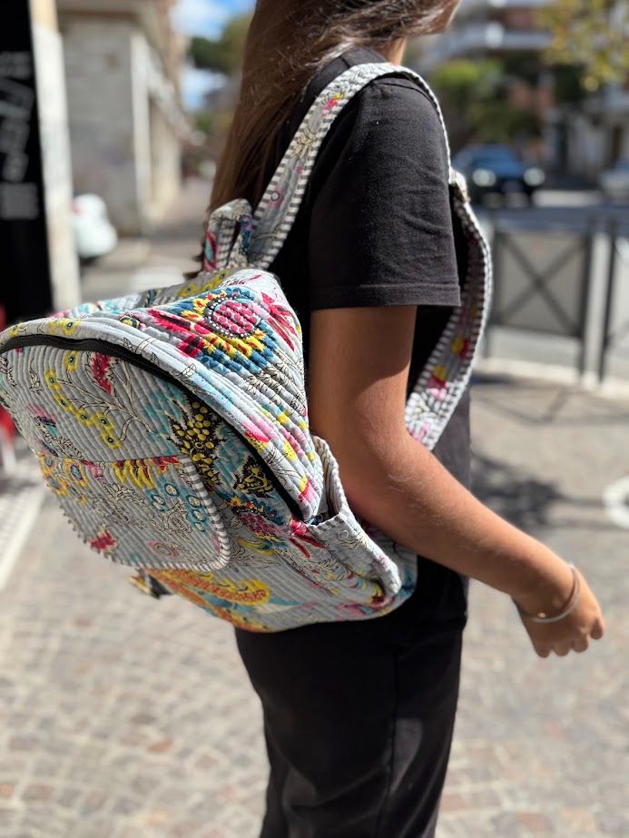 Backpack in cotton