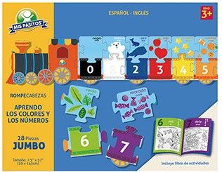 Aprendo los colores y los números Rompecabeza jumbo
