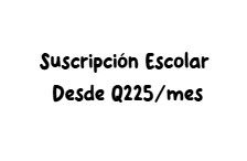 Suscripcion Escolar Personalizada