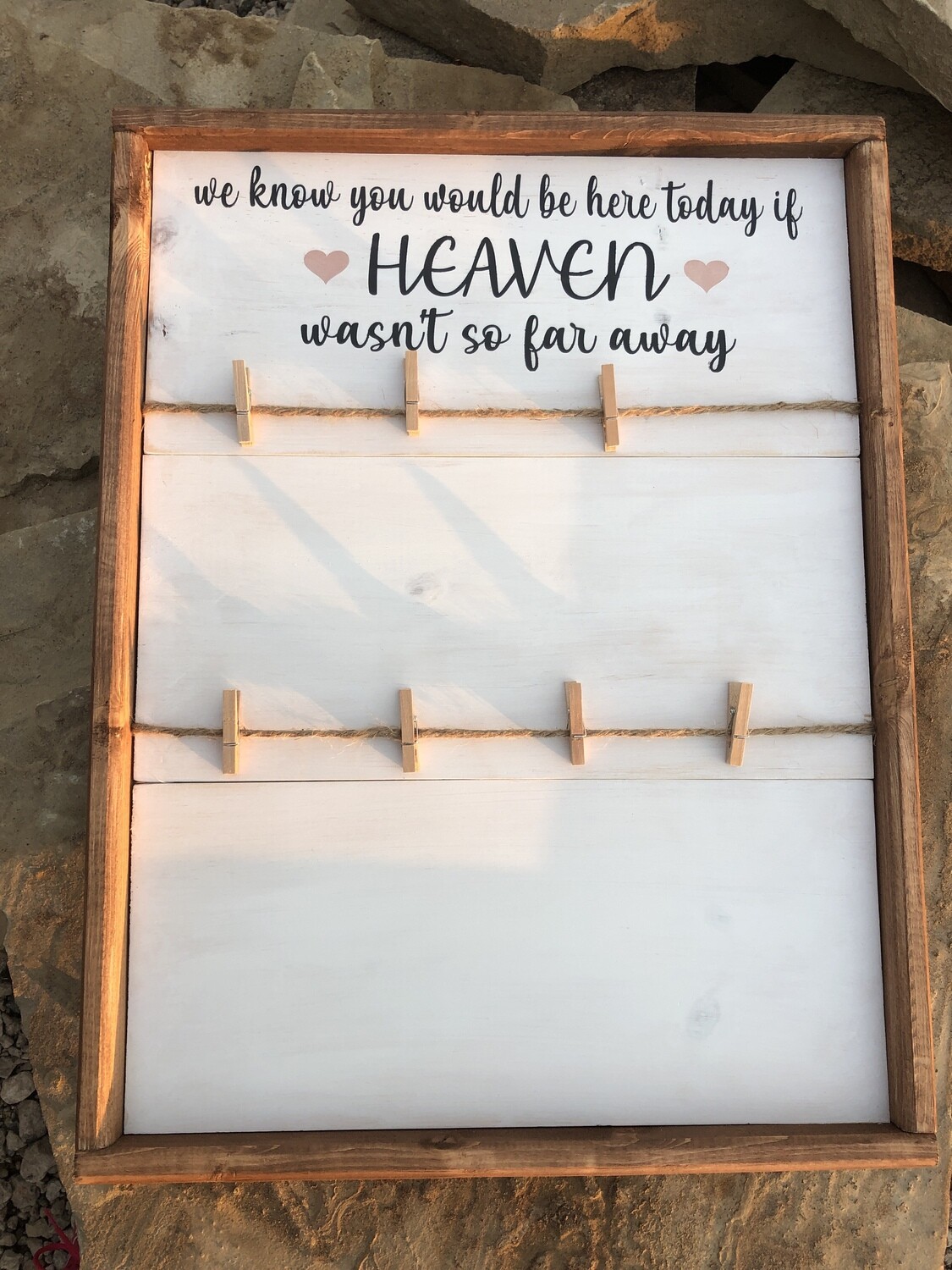 Heaven Sign with Clips (18in x 24in - Framed)