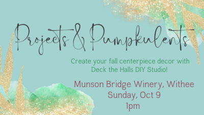 Pumpkulents & Projects, Munson Bridge Oct 9