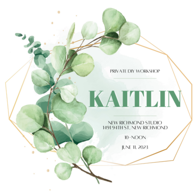 Private Workshop for Kaitlin, NR Studio, June 11