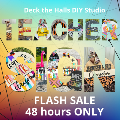 Teacher Sign, Flash Sale
