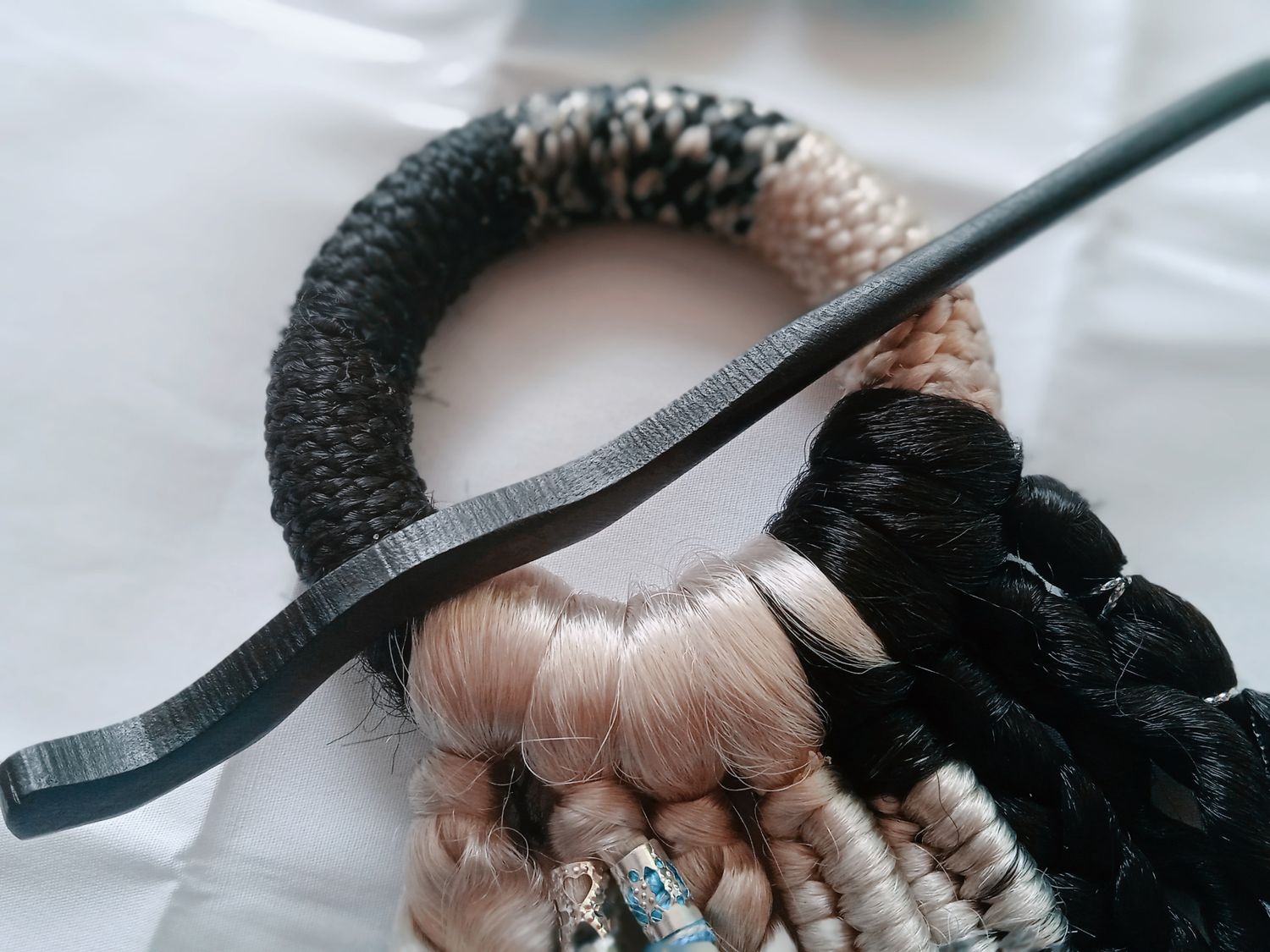 Coletero con Trenzas y Extensiones