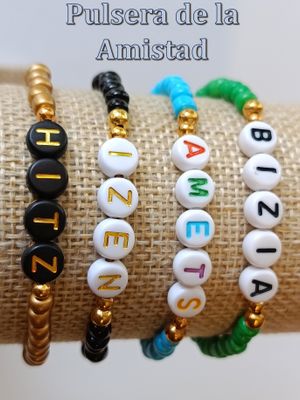 Pulseras de la amistad con cuentas - regalos personalizados