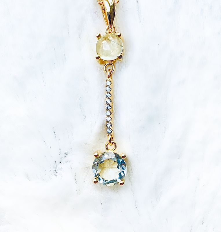 Gold Amethyst Prehnite