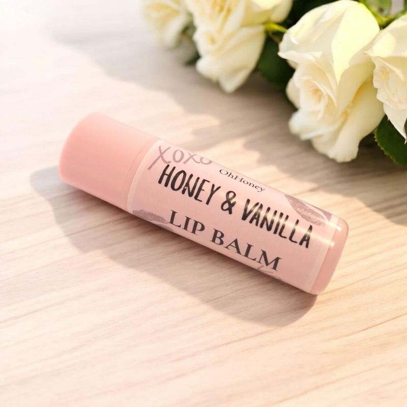 100% Organic honey & vanilla Lip Balm