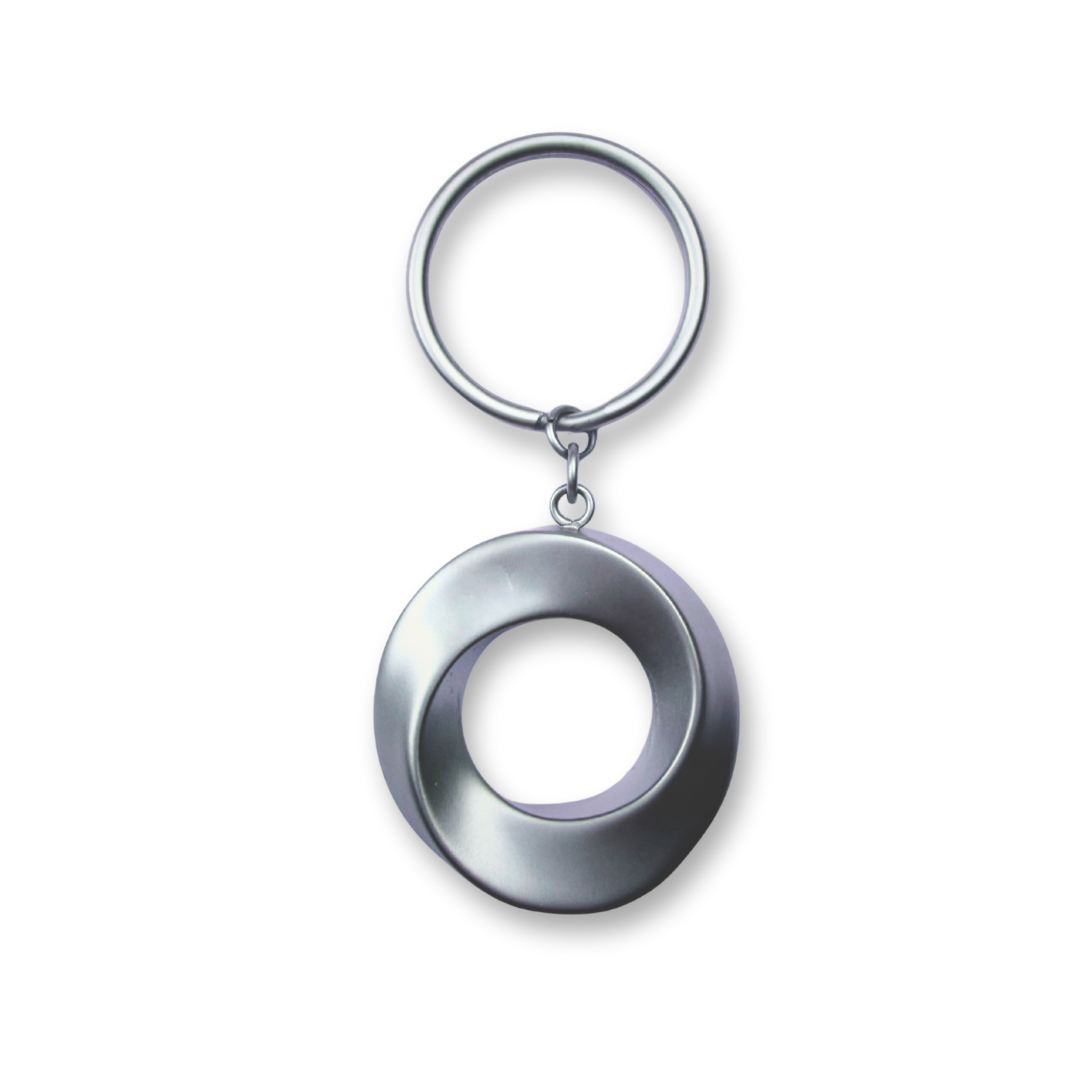 Longivity Key Ring – | Matte Platinum