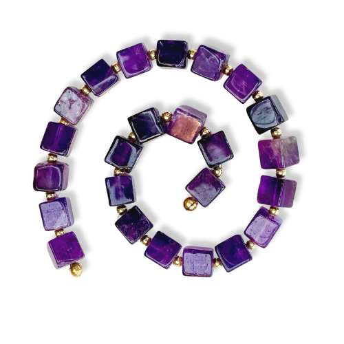 Amethyst Fibonacci Spiral – Intuition &amp; Inner Calm
