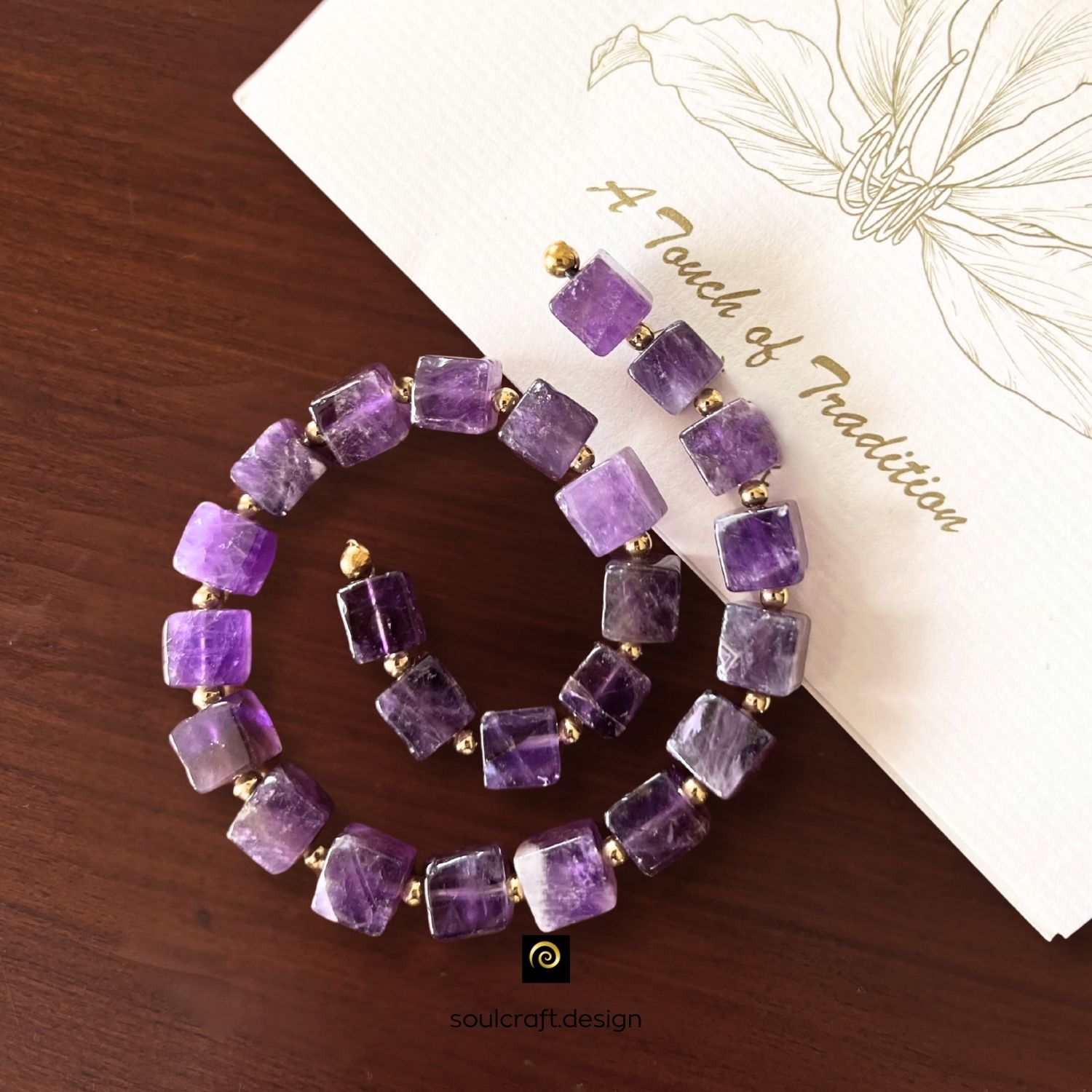 Amethyst Fibonacci Spiral – Intuition &amp; Inner Calm