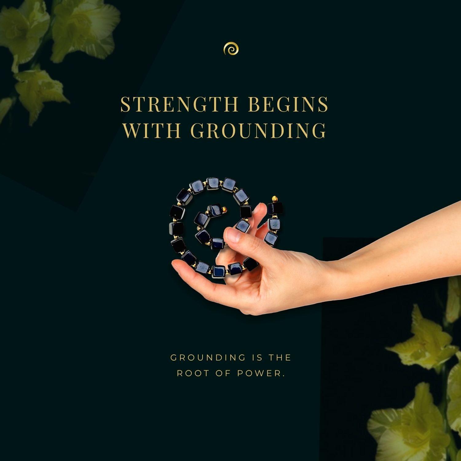 Obsidian Fibonacci Spiral – Protection &amp; Release