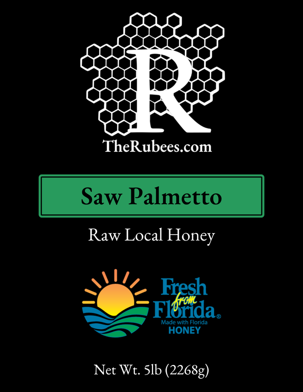 5lb Jug- Saw Palmetto Honey