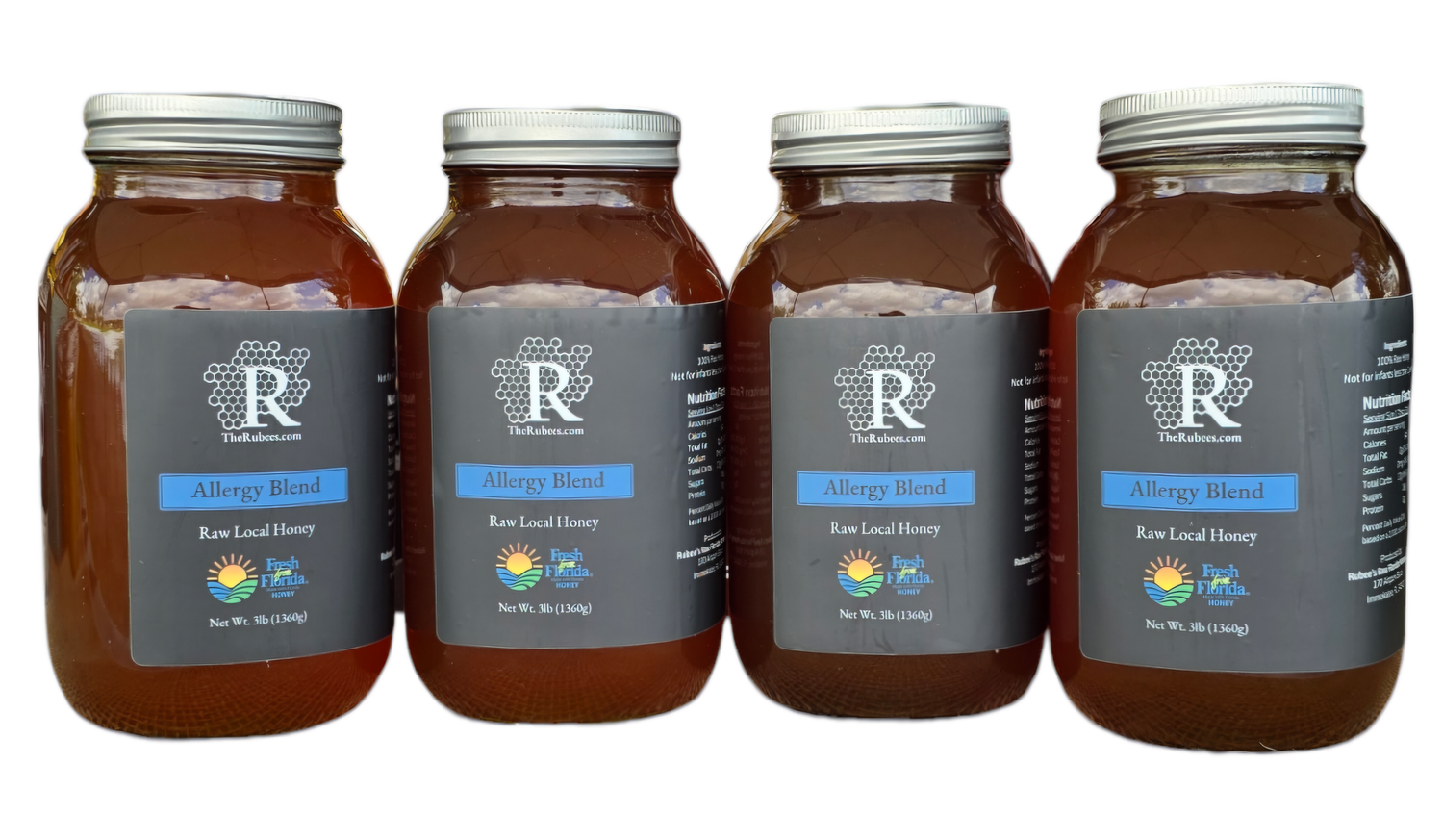 Full Gallon in Glass- Allergy Blend Honey